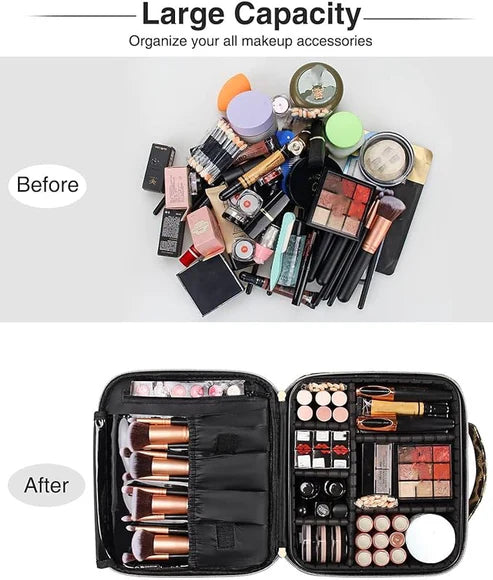 Jioney - Leopard Print Cosmetic Case