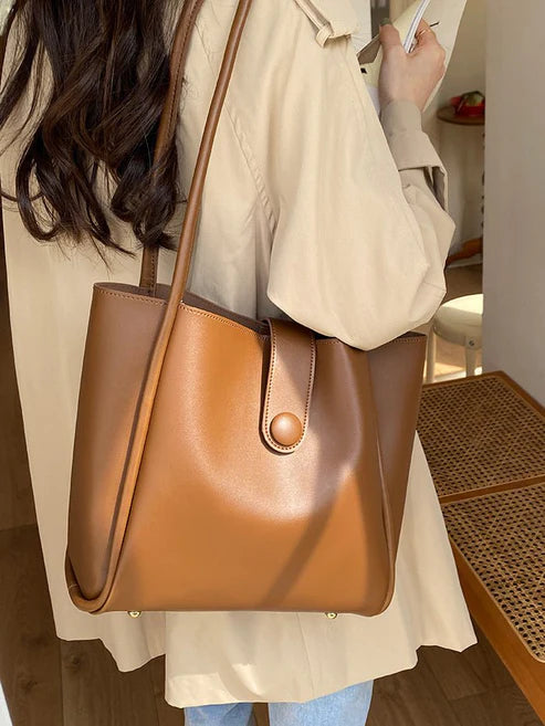 Retro One-shoulder High-grade Fashion Work Commuter Tote